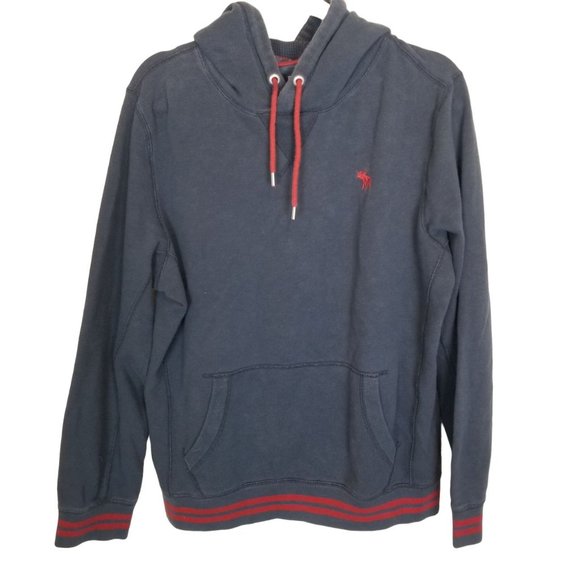 Abercrombie & Fitch Mens M Blue Long Sleeves Hoodi - Picture 1 of 8